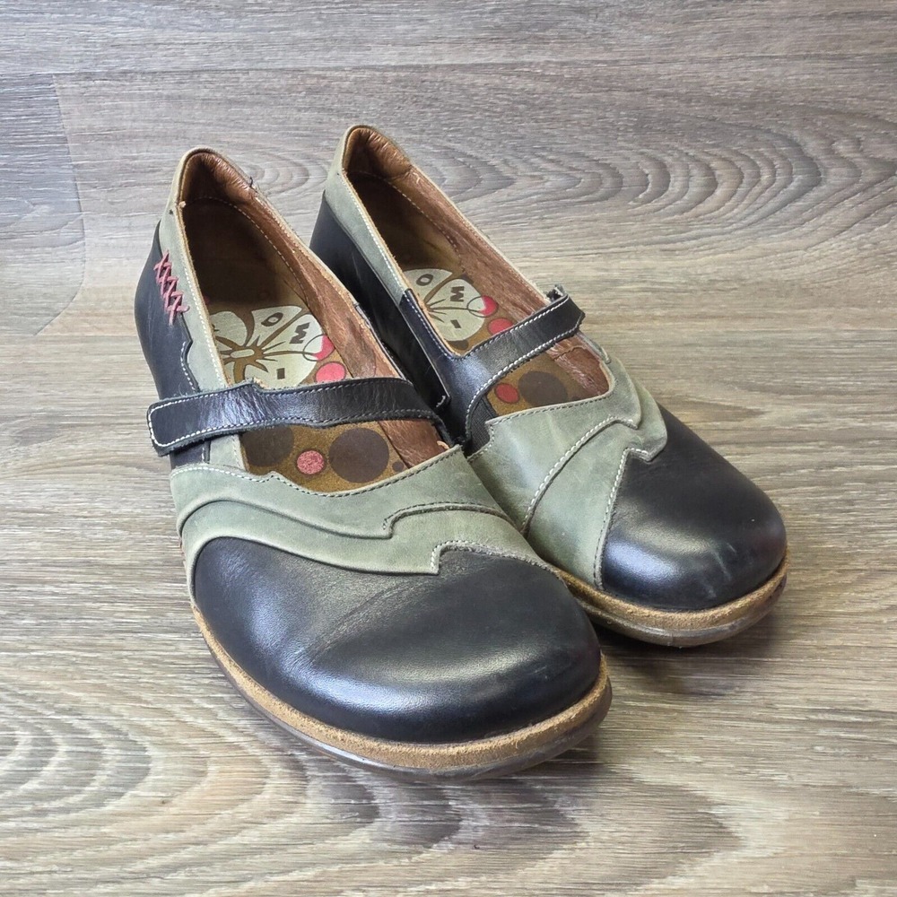 Romika Nahla 01 Clogs‎ Womens 38 US 7 Leather Suede Mary Jane Classic Secretary